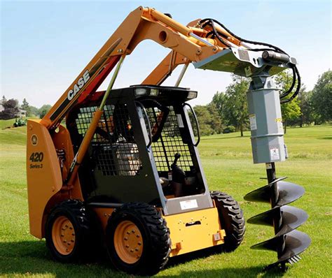 14 rock auger for skid steer|skid steer mounted auger.